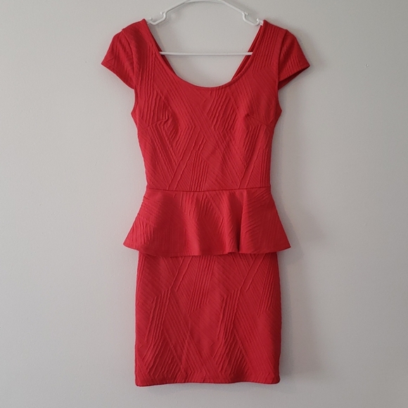 Red Mini Dress - Picture 1 of 4